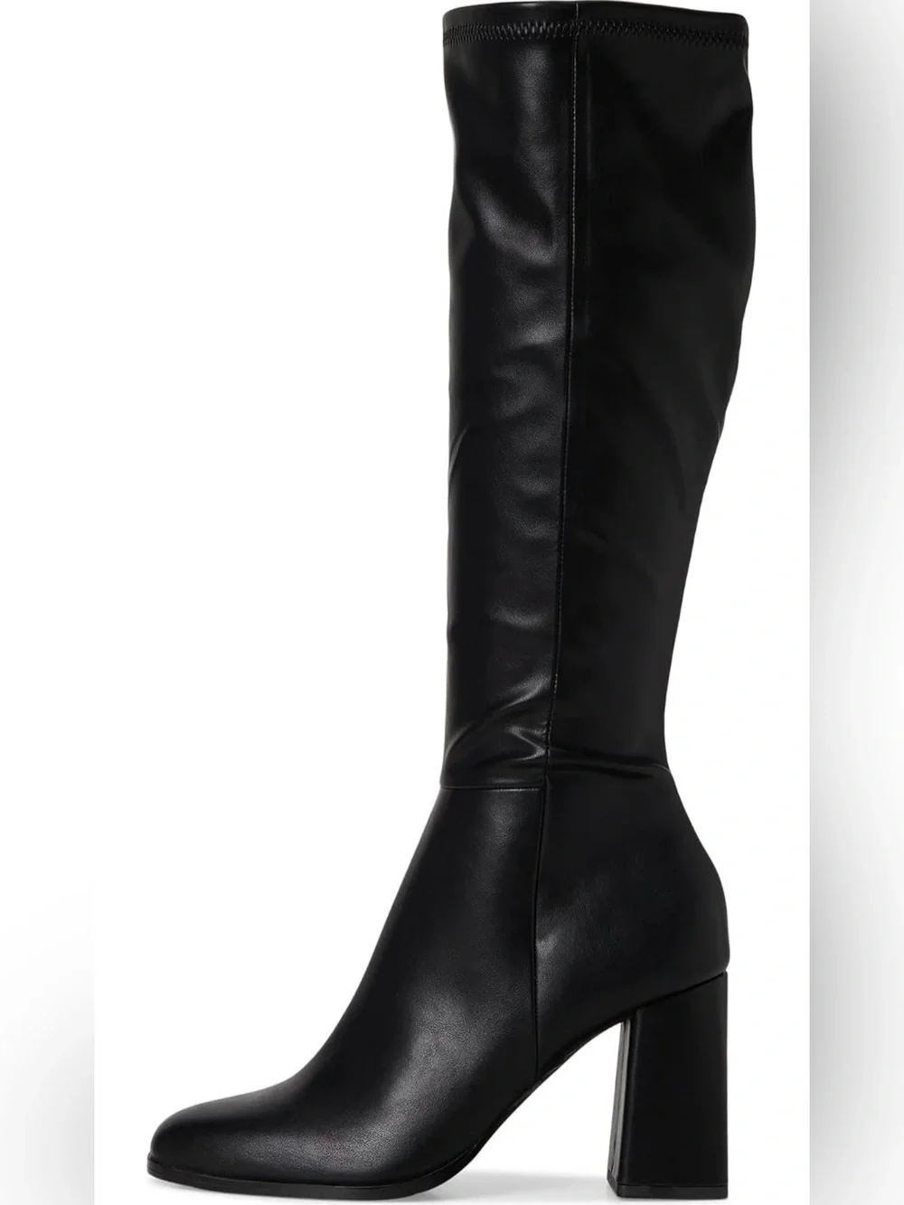 Steve Madden Black Over-the-Knee Block Heel Boots